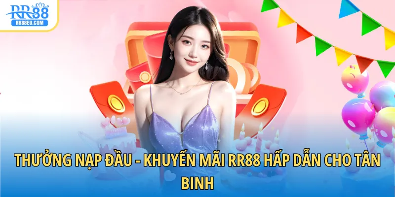 Thưởng nạp đầu - Khuyến mãi RR88 hấp dẫn cho tân binh
